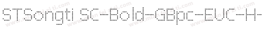 STSongti SC-Bold-GBpc-EUC-H字体转换